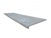 Travertin Beige Nez de Marche Arrondi 30,5x61 cm Épaisseur : 3 cm Qualité : Rustique Fi...