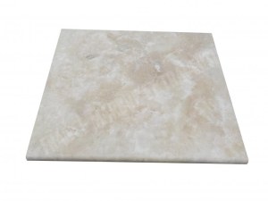 Travertin Beige Nez de Marche Arrondi 60x60 cm
