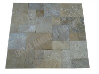 Travertin Beige & Noce Mini Opus Romain