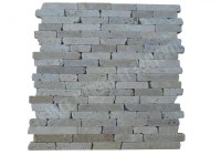 Travertin Beige - Noce Mosaïque 1,5 cm Modèle Bâtonnet