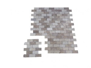 Travertin Beige - Noce Mosaïque 4,8x10 cm