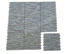 Travertin Beige - Noce Mosaïque 1,5 cm Modèle Bâtonnet