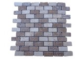 Travertin Beige - Noce Mosaïque 2,3x4,8 cm
