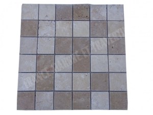 Travertin Beige - Noce Mosaique 4,8x4,8 cm