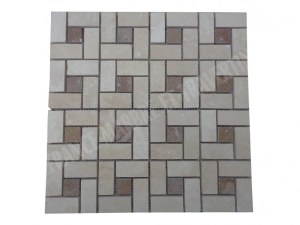 Travertin Beige - Noce Mosaïque Modèle Target