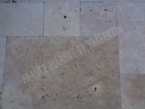 Carrelage travertin nuancé opus romain 4 formats commercial 1.2cm