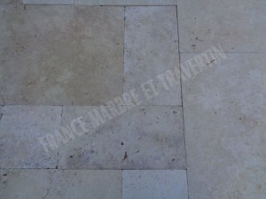 Carrelage travertin nuancé opus romain 4 formats 1er choix