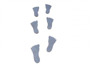 Travertin Beige Pas Japonais Pieds