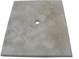 Travertin Beige Plan Vasque 70x62 cm