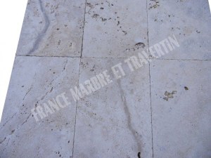 Travertin Beige Nuance 40x60x3cm sablé/brossé