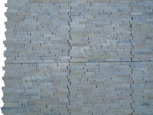 Travertin Beige - Silver Mosaïque 1,5 cm Modèle Bâtonnet