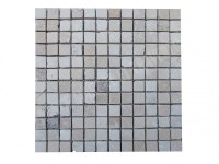 Travertin Beige Mosaïque Rébouche 2,3x2,3 cm