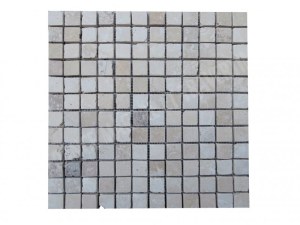 Travertin Beige Mosaïque Rébouche 2,3x2,3 cm