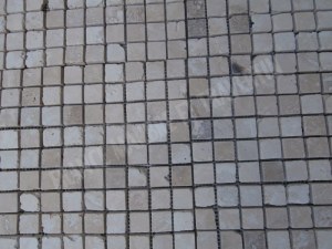 Travertin Beige Mosaïque Rébouche 2,3x2,3 cm