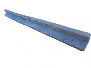 Travertin Silver Baguette D'angle 15x3 cm