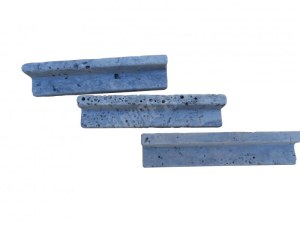 Travertin Silver Baguette D'angle 15x3 cm