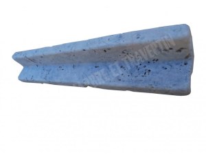 Travertin Silver Baguette D'angle 20x3 cm