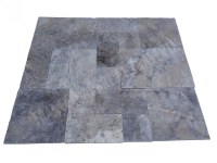 Travertin Gris Silver Opus Romain 1er Choix