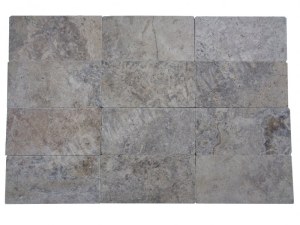 Travertin Silver Pavé 15x30 cm