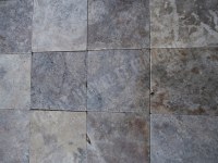 Travertin Gris Silver 20x20 cm Rustique