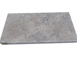 Travertin Silver Margelle de Piscine Bord Droit 30,5x61 cm