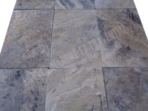 Carrelage travertin gris silver 40x60x2 cm 1er choix