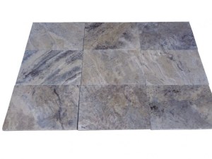 Carrelage travertin gris silver 40x60x2 cm 1er choix
