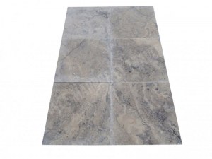 Travertin Silver Gris 60x60x3cm 1er Choix