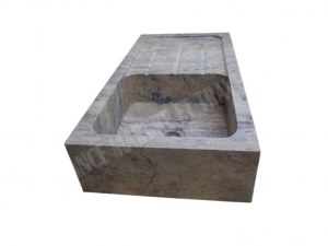 Travertin Silver Évier 1 Bac 90x46 cm