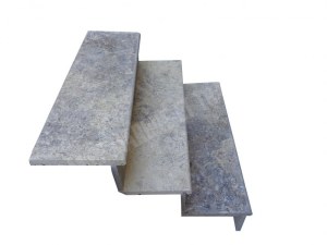 Travertin Silver Marche Escalier 100 cm