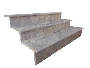 Travertin Silver Marche Escalier 120 cm
