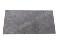 Travertin Silver Margelle de Piscine Bord Arrondi 30,5x61 cm