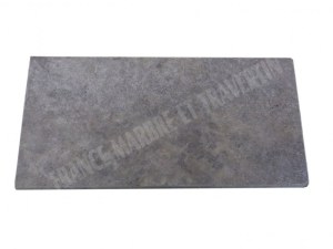 Travertin Silver Margelle de Piscine Bord Arrondi 30,5x61 cm