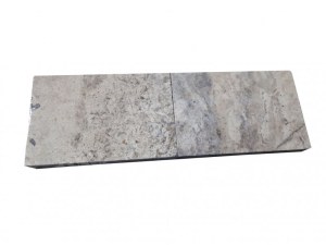 Travertin Silver Margelle de Piscine Bord Droit 30,5x61 cm