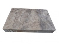 Travertin Silver Margelle de Piscine Bord Droit 30,5x61 cm