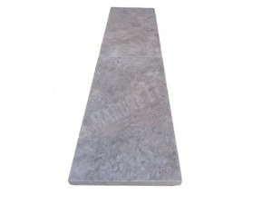 Travertin Silver Margelle de Piscine Bord Droit 30,5x61 cm