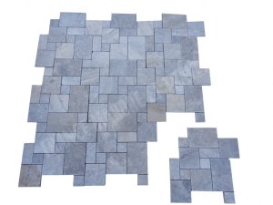 Travertin Silver Mosaïque Modelé Big Opus Romain