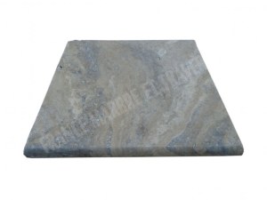Travertin Silver Nez de Marche Arrondi 40,6x40,6 cm