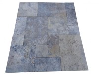 Travertin Silver Gris 2cm Opus Romain Rustique