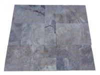 Travertin Gris Silver 2cm Opus Romain 1er Choix