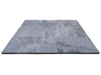 Travertin Gris Silver 3cm Opus Romain 1er Choix