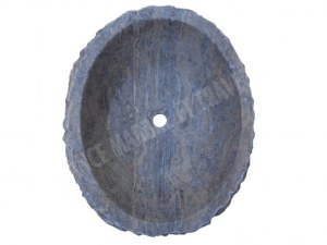 Travertin Silver Vasque Ovale Roche 45x55 cm