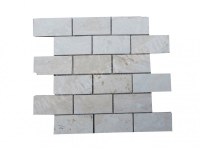 Travertin Ivoire Mosaïque 4,8x10 cm