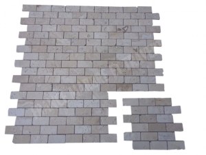 Travertin Ivoire Mosaïque 4,8x10 cm