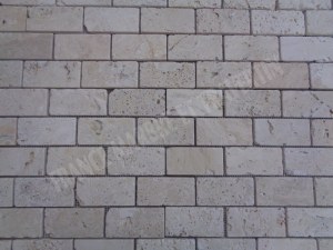 Travertin Ivoire Mosaïque 4,8x10 cm