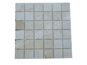 Travertin Ivoire Mosaique 4,8x4,8 cm