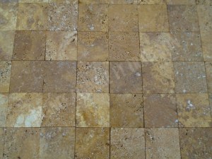 Travertin Jaune 10x10 cm