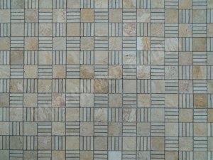 Travertin Jaune - Beige Mosaïque Modèle Paris