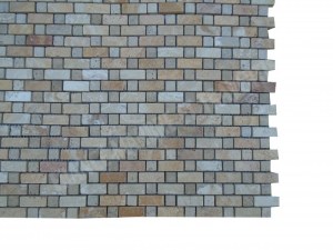 Travertin Jaune - Beige Mosaïque Modèle Bordeaux 1