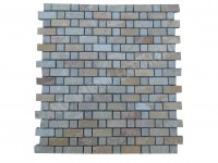 Travertin Jaune - Beige Mosaïque Modèle Bordeaux 1